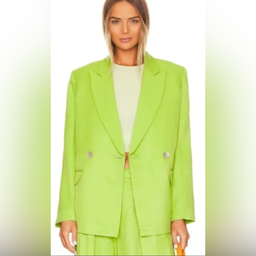 NWT L’Academie Kaya Blazer Green Size s